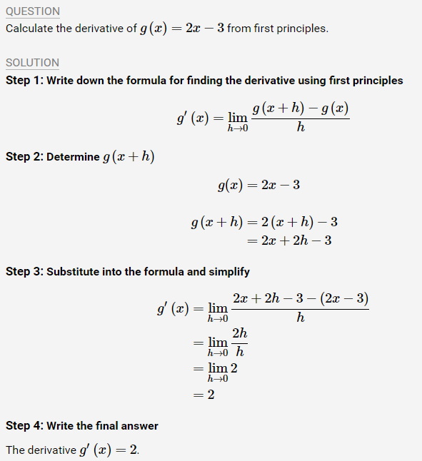 differentiation