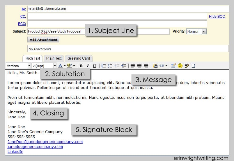 Basic-Email-Format business studies classnotesng