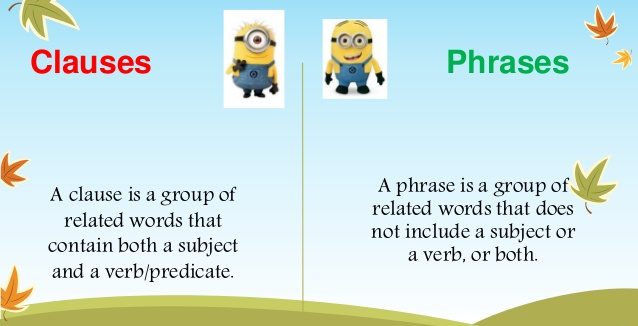 clauses and phrases english classnotesng