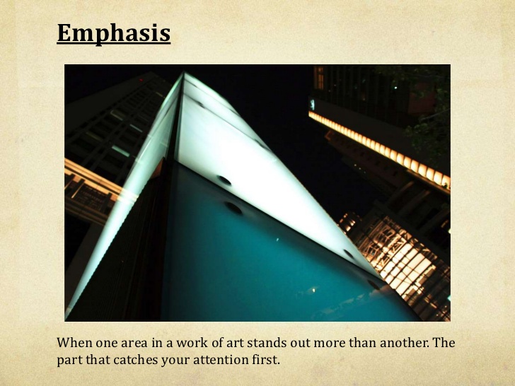 empahsis principes of arts creative Art class notesng