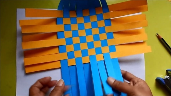 home made paper woven table mat home econs classnotesng