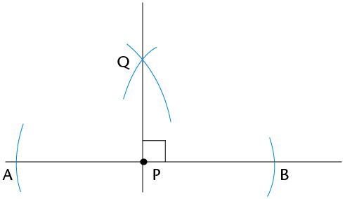 using a compass to draw a perdendicular line IV bisecting lines classnotesng