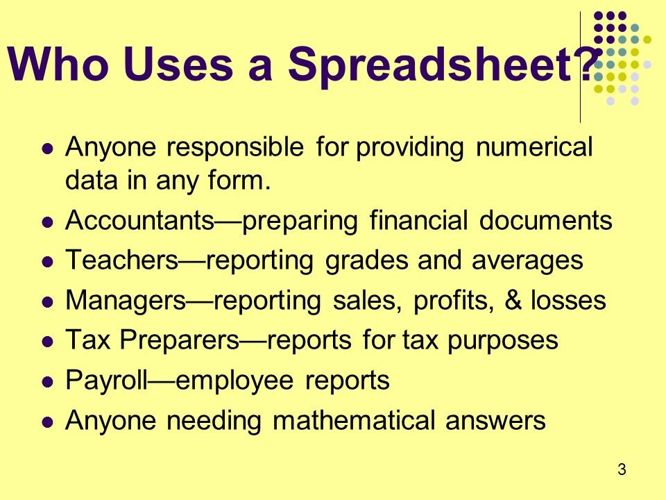 Spreadsheet Packages; Meaning And Uses | ClassNotes.ng