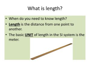 Measurement | metrics of length