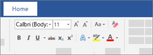 text formatting