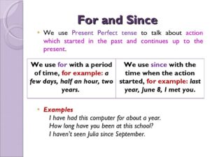 Present Perfect