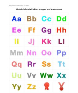 Uppercase and Lowercase Letters