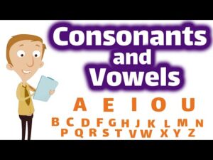 consonants and vowels