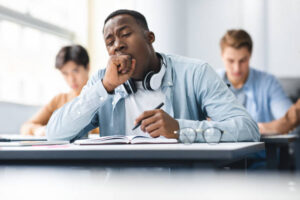 tired student