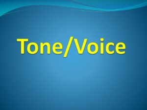 tone voice
