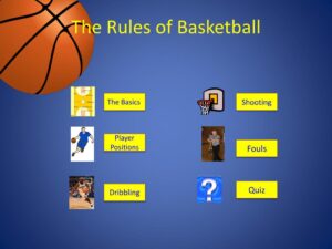 Basic Rules in Basketball Game