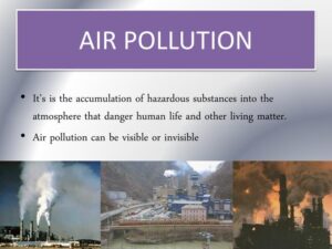 Health and Hygiene - Meaning of air pollution