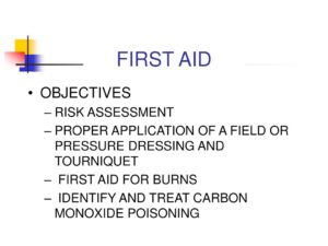 Objectives of First Aid