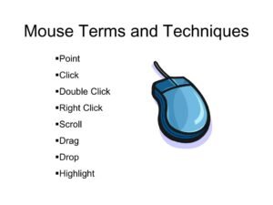 Uses of Computer Mouse Features - ClassNotes.ng