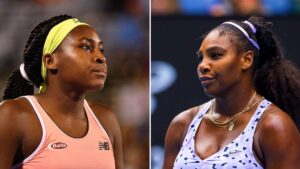 Coco Gauff and Serena Williams