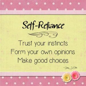 Attributes of self reliance
