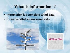What is information 