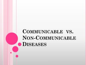 Difference Between Communicable and Non- communicable Diseases