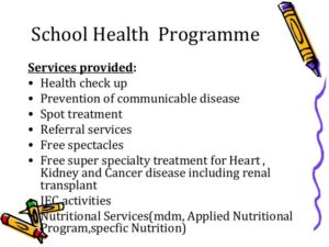Goals and Objectives of School Health Programmes