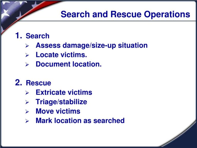 Importance of Rescue Operations - Class Notes