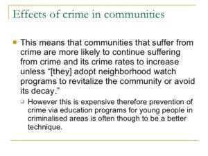 Negative Impacts of Common Crimes