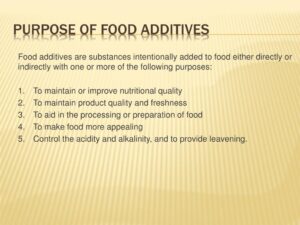 Food Additives: uses, misuses and detection - ClassNotes.ng
